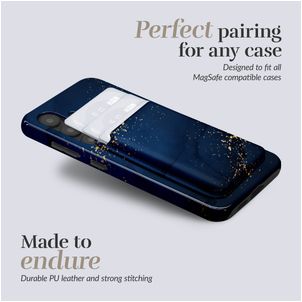 MIO - Porte Cartes en - 3 Cartes - Compatible MagSafe - Midnight Sparkle