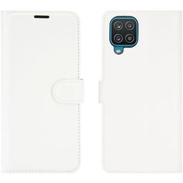 Mobigear Classic Housse Samsung Galaxy A12 Etui Porte-Monnaie - Blanc