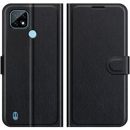 Mobigear Classic Housse Realme C21 Etui Porte-Monnaie - Noir
