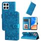Mobigear Sunflower Housse HONOR X8 Etui Porte-Monnaie - Bleu