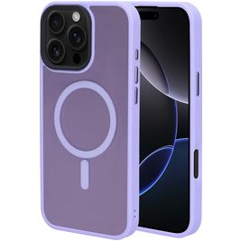 Mobiparts Hardcover Coque iPhone 16 Pro Max MagSafe Coque arrière Rigide - Satin Lila
