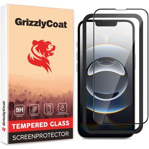 GrizzlyCoat Easy Fit iPhone 17e Verre trempé Protection d'écran - Compatible Coque + Cadre d'installation