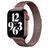 Mobigear Slim Loop Bracelet Milanais pour Apple Watch Fermeture magnétique - 49/46/45/44 mm - Marron