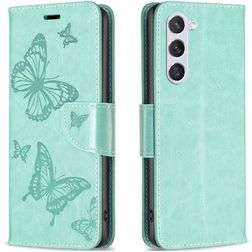 Mobigear Butterfly Housse Samsung Galaxy S23 Etui Porte-Monnaie - Vert