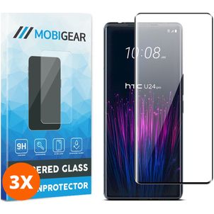 Mobigear Premium HTC U24 Pro Verre trempé Protection d'écran - Compatible Coque (Lot de 3)
