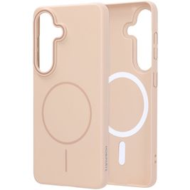 Mobiparts Slim Line Coque Samsung Galaxy S26 MagSafe Coque arrière Rigide - Dune Sand