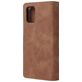 Mobigear Zipper Housse Samsung Galaxy A71 Etui Porte-Monnaie - Marron