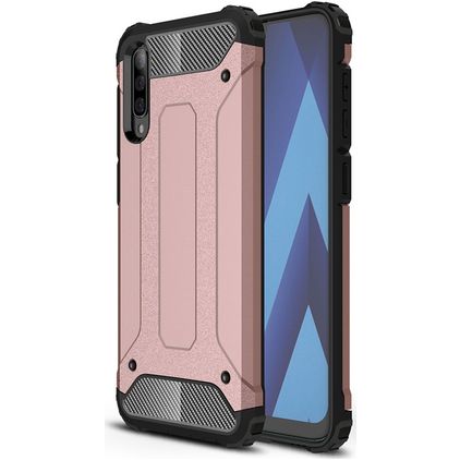Mobigear Outdoor Coque Samsung Galaxy A50 Coque arrière Rigide Anti-Chocs - Rose doré