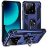 Mobigear Armor Ring Coque Xiaomi 13T Pro Coque arrière Rigide Anti-Chocs avec Anneau-Support - Bleu