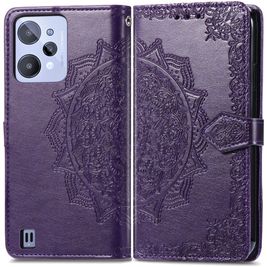 Mobigear Mandala Housse Realme C31 Etui Porte-Monnaie - Violet