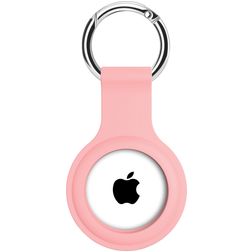 Xccess Keychain Coque Silicone souple Porte-clés pour Apple AirTag - Rose