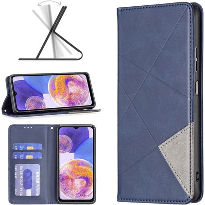 Mobigear Rhombus Slim Housse Samsung Galaxy A23 Etui - Bleu
