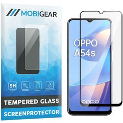 Mobigear Premium OPPO A54s Verre trempé Protection d'écran - Compatible Coque - Noir