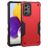Mobigear Non-slip Armor Coque Samsung Galaxy A73 Coque arrière Rigide Anti-Chocs - Rouge