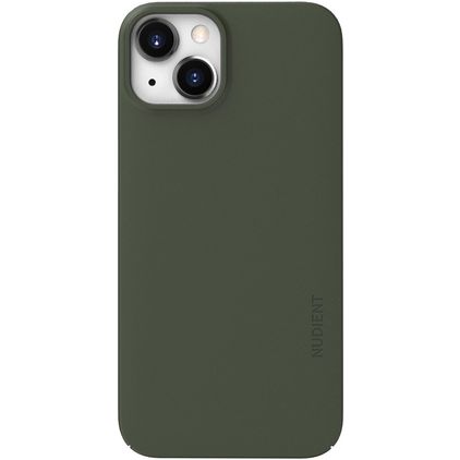 Nudient Thin Precise Coque iPhone 13 MagSafe Coque arrière Rigide - Pine Green