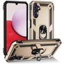Mobigear Armor Ring Coque Samsung Galaxy A14 Coque arrière Rigide Anti-Chocs avec Anneau-Support - Or