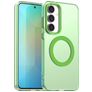 Mobigear Shockproof Samsung Galaxy S25 FE MagSafe Plastique rigide Coque arrière - Vert
