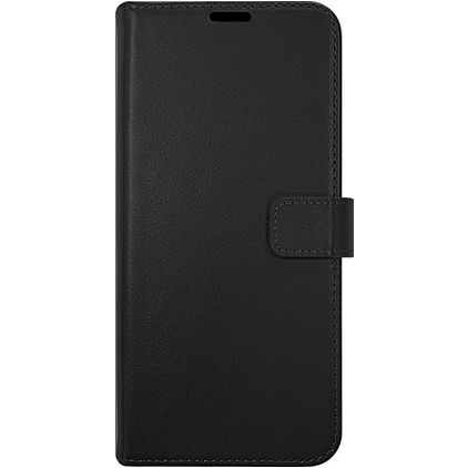 Valenta Gel Skin Housse Samsung Galaxy A13 4G Etui en Cuir Véritable Porte-Monnaie - Noir
