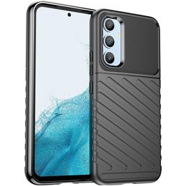 Mobigear Groove Coque Samsung Galaxy A54 Coque arrière en TPU Souple - Noir