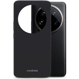 Mobilize Rubber Gelly Coque Xiaomi 14 Ultra Coque arrière en TPU Souple - Matt Black