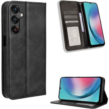 Mobigear Sensation Housse Samsung Galaxy M55 Etui Porte-Monnaie - Noir