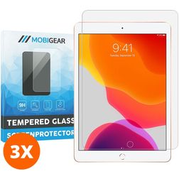 Mobigear iPad 7 (2019) Verre trempé Protection d'écran - Compatible Coque (Lot de 3)