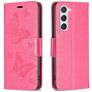 Mobigear Butterfly Housse Samsung Galaxy S24 Etui Porte-Monnaie - Rouge