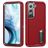Mobigear Rugged Stand Coque Samsung Galaxy S23 Plus Coque arrière Rigide Anti-Chocs avec Support Amovible - Rouge