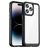 Mobigear Crystal Coque iPhone 14 Pro Coque arrière Rigide - Transparent / Noir