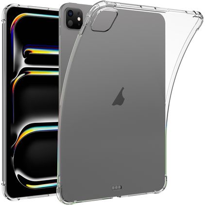 Mobigear Cushion Coque iPad Pro 11 Pouces (2024) Coque arrière en en TPU Souple - Transparent