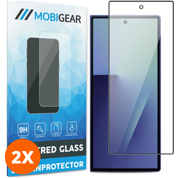 Mobigear Premium Samsung Galaxy Z Fold 7 Verre trempé Protection d'écran - Compatible Coque - Noir (Lot de 2)