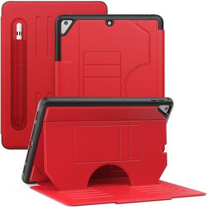 Mobigear Magnetic Folio Coque iPad Air 2 (2014) Etui + Porte-crayon - Rouge