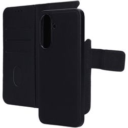 Mobiparts Housse Samsung Galaxy A37 Etui avec Coque Détachable en Cuir Véritable Porte-Monnaie - Noir