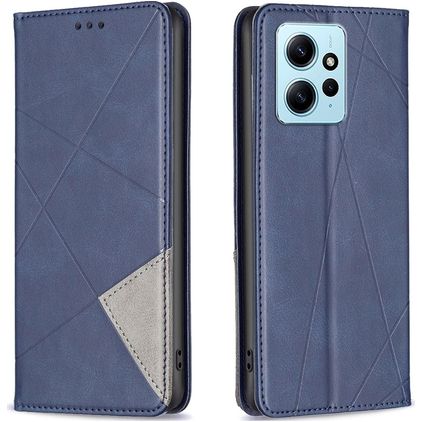 Mobigear Rhombus Slim Housse Xiaomi Redmi Note 12 Etui - Bleu
