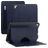 Mobigear Magnetic Folio Coque iPad Air 2 (2014) Etui + Porte-crayon - Bleu Marin