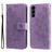Mobigear Flowers Housse Samsung Galaxy S23 Etui Porte-Monnaie - Violet