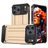 Mobigear Outdoor Coque iPhone 17 Pro Coque arrière Rigide Anti-Chocs - Or