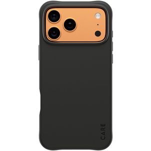 CARE by PanzerGlass Fashionable Coque iPhone 17 Pro Max MagSafe Coque arrière en Silicone - Noir