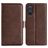 Mobigear Slim Magnet Housse OnePlus Nord CE 4 Lite Etui Porte-Monnaie - Marron