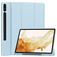 Mobigear Tri-Fold Gel Coque Samsung Galaxy Tab S9 Plus Etui en TPU,Similicuir + Porte-crayon - Bleu