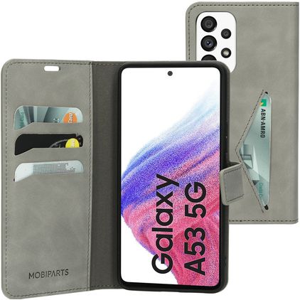Mobiparts Classic Wallet Housse Samsung Galaxy A53 Etui Porte-Monnaie - Granite Grey