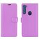 Mobigear Classic Housse Motorola One Fusion Plus Etui Porte-Monnaie - Violet