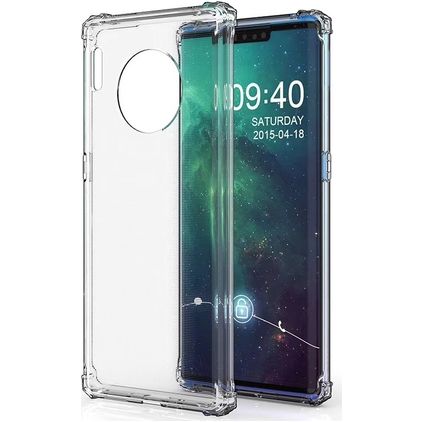 Mobigear Cushion Coque Transparente Huawei Mate 30 Coque arrière en TPU Souple Anti-Chocs - Transparent