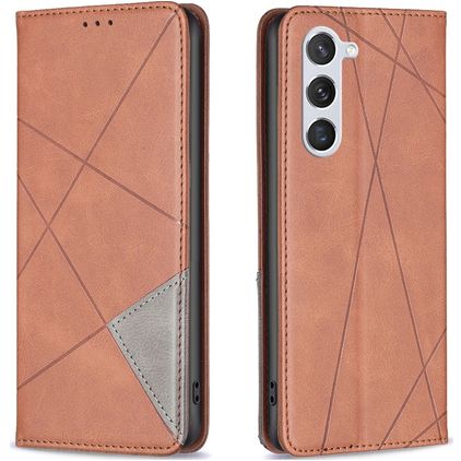 Mobigear Rhombus Slim Housse Samsung Galaxy S23 Etui - Marron