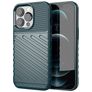 Mobigear Groove Coque iPhone 13 Pro Max Coque arrière en TPU Souple - Vert