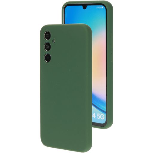 Mobiparts Coque Samsung Galaxy A34 Coque arrière en Silicone - Forest Green