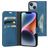 Mobiparts Classic Wallet Housse iPhone 14 Etui Porte-Monnaie - Steel Blue