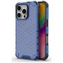 Mobigear Honeycomb Coque iPhone 16 Pro Max Coque arrière Rigide Anti-Chocs - Bleu