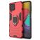 Mobigear Armor Ring Coque Samsung Galaxy M53 Coque arrière Rigide Anti-Chocs avec Anneau-Support - Rouge