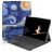 Mobigear Design Coque Microsoft Surface Go 2 Etui - The Starry Night
